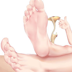Rule 34 | 1girl, barefoot, feet, feet only, foot focus, genshin impact, mona (genshin impact), soles, toes, wd (1106592840)