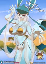 Rule 34 | belly dancer, breasts, burgerkiss, creatures (company), dancer, game freak, gen 4 pokemon, glaceon, heart, heart-shaped pupils, jewelry, large breasts, leafeon, mouth veil, nintendo, pokemon, pokemon (creature), symbol-shaped pupils, veil