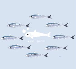 Rule 34 | animal, aqua background, chai (drawingchisanne), commentary request, fish, no humans, original, sardine, simple background