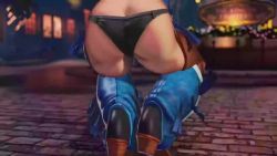 Rule 34 | 1girl, 3d, angel (kof), animated, ass, blue eyes, breasts, butt crack, cleavage, fingerless gloves, gloves, hair over one eye, large breasts, looking at viewer, navel, revealing clothes, smile, snk, tagme, the king of fighters, the king of fighters xv, video, white hair