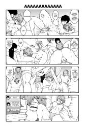 Rule 34 | 1boy, 3girls, 4koma, aizawa tomo, anus, arms up, assertive female, bags under eyes, bdsm, bisexual, bisexual female, blush, bondage, bouncing breasts, bound, bound arms, bra, breasts, carol olston, chat log, clitoral stimulation, clitoris, collage, comic, commentary, commission, completely nude, cum, cum in pussy, cunnilingus, dildo, doggystyle, english commentary, english text, erection, female masturbation, femdom, greyscale, gundou misuzu, hand on another&#039;s head, harem, head grab, hetero, highres, huge dildo, kubota junichirou, large breasts, large insertion, long hair, lying, masturbation, medium breasts, monochrome, multiple girls, nipples, nude, object insertion, official style, on side, oral, panties, penis, pussy, pussy juice, right-to-left comic, rolling eyes, sex, sex from behind, sex toy, short hair, sleepy, small breasts, speech bubble, spooning, spread legs, strap-on, testicles, text messaging, thick thighs, thighhighs, thighs, tomboy, tomo-chan wa onna no ko, tongue, tongue out, tyrone, uncensored, underwear, vaginal, vaginal object insertion