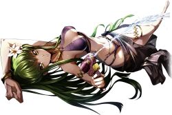 Rule 34 | 1girl, absurdres, aiming, aiming at viewer, arm up, armlet, artist request, bare shoulders, barefoot, bikini, black sarong, blush, breasts, c.c., code geass, code geass: lost stories, finger on trigger, firing, full body, game cg, gold, green hair, highres, holding, holding water gun, jewelry, knees together feet apart, light blush, long hair, looking at viewer, lying, medium breasts, multi-strapped bikini bottom, multi-strapped bikini top, navel, non-web source, o-ring, o-ring bikini, official art, on back, parted lips, purple bikini, resized, ring, sarong, see-through, see-through sarong, sidelocks, simple background, skindentation, solo, squirting liquid, stomach, sweat, swimsuit, teeth, thighlet, transparent background, upscaled, very long hair, water, water gun, yellow eyes