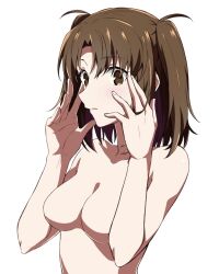 Rule 34 | 1girl, azami masurao, breasts, highres, medium breasts, no nipples, nude, tsukihime, twintails, yumizuka satsuki