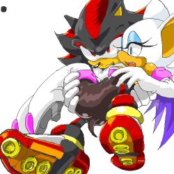 Rule 34 | animal, blue eyes, carrying, couple, lowres, manaita, princess carry, red eyes, rouge the bat, shadow the hedgehog, sonic (series)