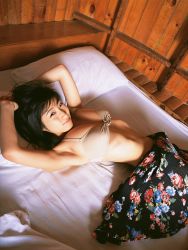 Rule 34 | bed, bikini, breasts, cleavage, photo (medium), sato hiroki, skirt, swimsuit, ysweb vol 32