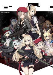 Rule 34 | 404 (girls&#039; frontline), 6+girls, :3, animal ears, armor, assault rifle, barcode, barcode tattoo, battle rifle, beret, bikini, bikini bottom only, black hat, blonde hair, blue eyes, blunt bangs, braid, breasts, bullpup, caseless firearm, cloche hat, collar, collarbone, copyright name, corsage, cowboy shot, cross, cross necklace, dress, flat chest, frilled dress, frills, frown, g11 (girls&#039; frontline), g36 (girls&#039; frontline), g36c (girls&#039; frontline), g3 (girls&#039; frontline), g41 (girls&#039; frontline), girls&#039; frontline, green eyes, green hat, green jacket, gun, h&amp;k g11, h&amp;k g3, h&amp;k g36, h&amp;k g36c, h&amp;k g41, h&amp;k hk416, h&amp;k mp5, h&amp;k psg1, h&amp;k ump, hair between eyes, hair over one eye, hakokon, hat, heckler &amp; koch, henohenomoheji, heterochromia, highres, hk416 (girls&#039; frontline), holding, holding gun, holding weapon, horizontal magazine, iron cross, jacket, jewelry, jitome, long hair, looking at viewer, looking away, maid, maid headdress, medium breasts, midriff, military, mp5 (girls&#039; frontline), multiple girls, navel, necklace, necktie, off shoulder, one side up, open mouth, panties, pauldrons, ponytail, psg-1 (girls&#039; frontline), red eyes, red hat, rifle, scar, scar across eye, scar on face, scope, serious, shirt, shoulder armor, siblings, side braid, silver hair, sisters, skirt, small breasts, smile, sniper rifle, submachine gun, swimsuit, t-shirt, tattoo, thigh strap, thighhighs, trigger discipline, twins, twintails, ump45 (girls&#039; frontline), ump9 (girls&#039; frontline), underwear, very long hair, weapon, white panties