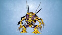 Rule 34 | bug, digimon, digimon (creature), digimon adventure 02, digmon, exoskeleton, highres, original, solo