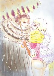 Rule 34 | 1boy, 1girl, age difference, charlotte katakuri, charlotte smoothie, one piece