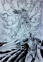 Rule 34 | angel, angel boy, armor, cape, digimon, digital hazard, dukemon, full armor, seraphimon, wings