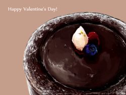 Rule 34 | blueberry, brown background, cake, chocolate, chocolate cake, english text, food, food focus, fruit, stellarsi, valentine