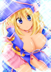 Rule 34 | breasts, cleavage, dark magician girl, duel monster, smile, yu-gi-oh!, yuu-gi-ou, yu-gi-oh! duel monsters