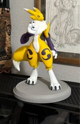 digimon digimon_(creature) digimon_tamers figure fluffy fox_girl fox_tail furry furry_female highres real_life renamon tail