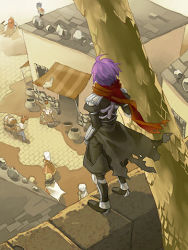 Rule 34 | 2girls, 6+boys, alchemist (ragnarok online), apple, apple o archer, apple on head, armor, armored boots, assassin cross (ragnarok online), belt, black cape, black coat, black shirt, blacksmith (ragnarok online), blonde hair, blue hair, blue pants, boots, brown belt, brown cape, brown capelet, brown footwear, brown gloves, brown shorts, building, cape, capelet, cart, chainmail, coat, commentary request, crop top, dress, food, from above, fruit, full body, gauntlets, gloves, green cape, high priest (ragnarok online), hunter (ragnarok online), jacket, knight (ragnarok online), long hair, long sleeves, looking at another, looking to the side, lowres, medium hair, midori126, multicolored coat, multiple boys, multiple girls, open clothes, open coat, pants, pants under shorts, pauldrons, pot, priest (ragnarok online), purple hair, ragnarok online, red coat, red dress, red hair, red scarf, red shirt, rooftop, scarf, shirt, shoes, short hair, short sleeves, shorts, shoulder armor, sitting, sleeveless, sleeveless shirt, standing, tarpaulin, torn cape, torn clothes, torn scarf, tree, two-tone coat, unbuttoned, unbuttoned shirt, waist cape, wall, white cape, white hair, white jacket, white pants, white shirt, wizard (ragnarok online), wristband