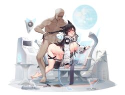Rule 34 | 1boy, 1girl, absurdres, ahegao, animal ears, atago (azur lane), atago (space atago) (greyeth) (azur lane), azur lane, bikini, bikini bottom only, black bikini, book, breasts, clothed male nude female, commission, cropped jacket, cum, dog ears, doggystyle, earth (ornament), faceless, faceless male, grabbing another&#039;s hair, high heels, highres, hologram, japanese flag, lanyard, large breasts, long hair, ninai, nude, one eye closed, orange eyes, panties, panty pull, pussy juice, pussy juice puddle, robot, science fiction, second-party source, sex from behind, side-tie bikini bottom, swimsuit, toe scrunch, underwear, white background
