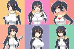 Rule 34 | 10s, 6+girls, alternate costume, alternate hair length, alternate hairstyle, bad id, bad pixiv id, black hair, blush, color switch, commentary request, cosplay, emperor penguin (kemono friends), emperor penguin (kemono friends) (cosplay), everyone, gentoo penguin (kemono friends), glasses, hair over one eye, headphones, hood, hoodie, humboldt penguin (kemono friends), kemono friends, long hair, long sleeves, margay (kemono friends), multicolored hair, multiple girls, penguins performance project (kemono friends), red hair, rockhopper penguin (kemono friends), royal penguin (kemono friends), short hair, streaked hair, totokichi, twintails, upper body, white hair