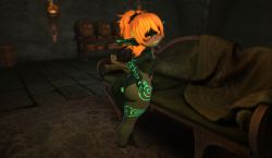 1girl 3d anal anal_object_insertion ass butt_plug highres midna nintendo object_insertion pillowwaifu second_life sex_toy solo the_legend_of_zelda the_legend_of_zelda:_twilight_princess
