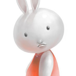 Rule 34 | animal focus, bare shoulders, black eyes, closed mouth, creature, from side, head tilt, looking at viewer, looking to the side, miffy, miffy (character), no humans, pomodorosa, rabbit, red shirt, shirt, simple background, sleeveless, sleeveless shirt, solo, what, white background