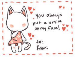 Rule 34 | animal crossing, blanca (animal crossing), border, cat, english text, flabbeycrossing, heart, lowres, nintendo, red border, valentine card, white background, white cat