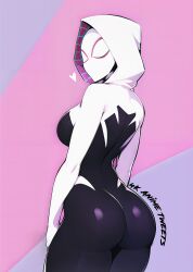 Rule 34 | absurdres, ass, bodysuit, costume, highres, skin tight, spider-gwen, superhero costume, tight clothes