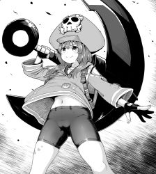 Rule 34 | anchor, bike shorts, cameltoe, guilty gear, hat, hood, hoodie, may (guilty gear), pirate hat, poncocchan, smile