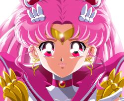 Rule 34 | 1girl, bishoujo senshi sailor moon, chibi usa, earrings, jewelry, long hair, magical girl, pink eyes, pink hair, sailor chibi moon, sumoonshi, twintails