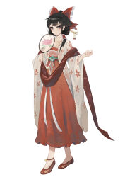 Rule 34 | 1girl, absurdres, adapted costume, ailu elf, black eyes, black hair, bow, chinese clothes, collarbone, full body, hair bow, hair ornament, hair stick, hair tubes, hakama, hakurei reimu, hanfu, highres, japanese clothes, long sleeves, red bow, red footwear, red hakama, shoes, short hair, sidelocks, simple background, solo, touhou, white background, wide sleeves