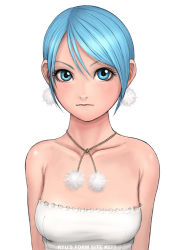 Rule 34 | 1girl, blue eyes, blue hair, matching hair/eyes, ryu (ryu&#039;s form site), short hair, solo, tagme