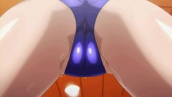 Rule 34 | 1girl, animated, animated gif, ass, ass focus, cameltoe, cleft of venus, competition swimsuit, crotch, exercising, from behind, from below, kushiya inaho, looping animation, maken-ki!, one-piece swimsuit, pov, pov crotch, screencap, shiny skin, solo, swimsuit, takami akio, thigh gap, thighs, wet
