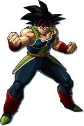 Rule 34 | 1boy, angry, arm warmers, armor, bandai namco, bardock, biceps, black hair, clenched hands, clenched teeth, dragon ball, dragon ball fighterz, dragonball z, full body, headband, looking at viewer, male focus, muscular, official art, saiyan, scar, solo, spiked hair, tail, teeth, transparent background