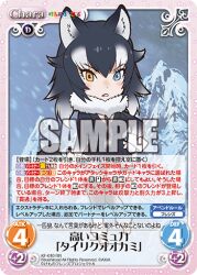 Rule 34 | 1girl, animal ears, extra ears, grey wolf (kemono friends), kemono friends, looking at viewer, lowres, official art, solo, tail, wolf ears, wolf girl, wolf tail, yoshizaki mine