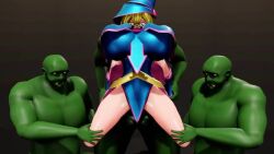 Rule 34 | 1girl, 3d, 4boys, animated, arm support, ass, ass shake, belt, blonde hair, blue leotard, blush, bouncing breasts, breasts, breasts out, dark magician girl, erection, grabbing, grabbing from behind, green eyes, happy sex, huge breasts, leotard, looking at viewer, magic circle, magical girl, mikumikudance (medium), monster, multiple boys, nipples, orc, pussy, restrained, reverse suspended congress, sex, sex from behind, short hair, sound, spread legs, straddling, syobons, tagme, torn clothes, v, vaginal, video, voyeurism, wide hips, yu-gi-oh!, yu-gi-oh! duel monsters