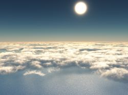Rule 34 | above clouds, cloud, no humans, ocean, original, scenery, sky, sun, trbrchdm