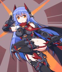 Rule 34 | 1girl, android, breasts, highres, joints, large breasts, leotard, long hair, paskmel, poppi (xenoblade), poppi qtpi (xenoblade), purple hair, red eyes, robot joints, scarf, solo, xenoblade chronicles (series), xenoblade chronicles 2