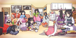 Rule 34 | 6+girls, absurdres, agent (girls&#039; frontline), alchemist (girls&#039; frontline), alternate costume, alternate hairstyle, architect (girls&#039; frontline), bag, bandaid, bandaid on face, bandaid on nose, bandana, black hair, bottle, cellphone, chinese new year, colorized, commentary request, cooking, cup, destroyer (girls&#039; frontline), double bun, dreamer (girls&#039; frontline), drinking, drinking glass, elisa (girls&#039; frontline), executioner (girls&#039; frontline), eyepatch, fighting, five-seven (girls&#039; frontline), frying pan, gager (girls&#039; frontline), gas mask, girls&#039; frontline, groceries, hair bun, hair ribbon, hanbok, highres, huge filesize, hunter (girls&#039; frontline), intruder (girls&#039; frontline), judge (girls&#039; frontline), kitchen, kokukyukeo, korean clothes, korean commentary, m16a1 (boss) (girls&#039; frontline), m16a1 (girls&#039; frontline), mask, multicolored hair, multiple girls, new year, ouroboros (girls&#039; frontline), phone, plate, playing games, ponytail, ribbon, sangvis ferri, scarecrow (girls&#039; frontline), shopping bag, frying pan, smartphone, streaked hair, television, twintails, two-tone hair, watching television, white hair, wine bottle