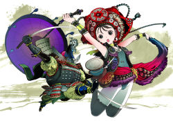 Rule 34 | 1girl, black hair, blue eyes, hat, nagasawa shin, original, sword, thighhighs, weapon
