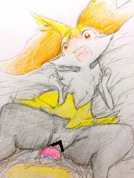 Rule 34 | 1boy, 1girl, animal ears, bar censor, bed sheet, blush, braixen, censored, creatures (company), erection, fangs, fox ears, from above, furry, game freak, gen 4 pokemon, gen 6 pokemon, hands up, hetero, highres, ibutsu, interspecies, looking at viewer, lucario, lying, nintendo, nose blush, nude, on back, open mouth, penis, pokemon, pokemon (creature), pokephilia, pov, pussy, pussy juice, red eyes, sex, simple background, spread legs, tail, tears, traditional media, vaginal, white background