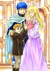 Rule 34 | 2boys, 2girls, agahari, blonde hair, brother and sister, cape, child, couple, diarmuid (fire emblem), closed eyes, family, father and daughter, father and son, finn (fire emblem), fire emblem, fire emblem: genealogy of the holy war, hetero, lachesis (fire emblem), long hair, mother and daughter, mother and son, multiple boys, multiple girls, nanna (fire emblem), nintendo, siblings, smile, aged down