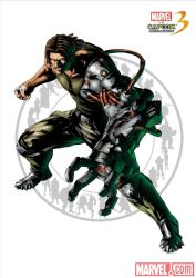 Rule 34 | bionic commando, capcom, male focus, marvel, marvel vs. capcom, nathan spencer, official art