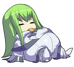 Rule 34 | 00s, 1girl, = =, akaga hirotaka, animated, animated gif, belly stuffing, boots, c.c., chibi, chibi only, closed eyes, code geass, eating, fat, food, green hair, high heels, long hair, lowres, lying, obese, on back, pizza, reclining, shoes, solo, straitjacket