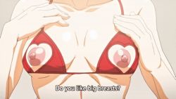 Rule 34 | 1girl, animated, animated gif, bouncing breasts, bra, breast expansion, breasts, clothing cutout, cupless bra, heart cutout, large breasts, mary (toshi densetsu series), nipple cutout, nippleless clothes, nipples, subtitled, toshi densetsu series, underwear