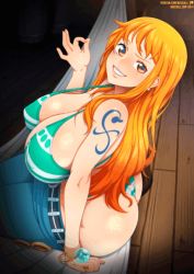 Rule 34 | 1girl, 2boys, animated, animated gif, ass, ass grab, blonde hair, bracelet, breasts, brown eyes, cum, cum in ass, cum in mouth, group sex, heart, heart-shaped pupils, huge breasts, huge penis, jewelry, long hair, money, monkey d. luffy, multiple boys, nami (one piece), neocoill, nipples, one piece, oral, paizuri, penis, prostitution, sex, sex from behind, slideshow, symbol-shaped pupils, tattoo, tongue, tongue out, usopp, veins, veiny penis