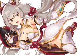 Rule 34 | 1girl, animal ears, breasts, cat, cat ears, h-yasui, highres, large breasts, leotard, nia (blade) (xenoblade), nia (xenoblade), simple background, solo, white background, xenoblade chronicles (series), xenoblade chronicles 2
