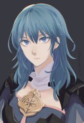 Rule 34 | 1girl, 1inuinuinui1, byleth (female) (fire emblem), byleth (fire emblem), closed mouth, fire emblem, fire emblem: three houses, green eyes, green hair, highres, long hair, looking at viewer, messy hair, nintendo, portrait, solo, turtleneck