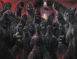 Rule 34 | alternate universe, blue eyes, creepy, crossover, g.n.a, giant, giant monster, godzilla, godzilla: final wars, godzilla: planet of the monsters, godzilla (2014), godzilla (series), godzilla (shin), godzilla 2000: millennium, godzilla earth, godzilla raids again, godzilla the series, godzilla vs. biollante, godzilla vs. king ghidorah, godzilla vs. mechagodzilla (1974), godzilla vs. megalon, godzilla vs. monster zero, godzilla vs. the sea monster, gojira, highres, kaijuu, king kong (series), king kong vs. godzilla, legendary pictures, lights, monsterverse, mothra vs. godzilla, multiple persona, night, no humans, no pupils, polygon pictures, possessed, real world location, red sky, shin godzilla, sky, tail, the return of godzilla, toho, tokyo skytree, tri-stars, white eyes, zilla, zone fighter (series)