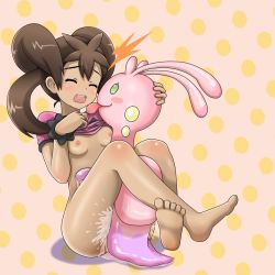 Rule 34 | 10s, 1girl, barefoot, bestiality, bottomless, breasts, brown hair, closed eyes, clothes lift, creatures (company), fataris, feet, game freak, gen 6 pokemon, leg lock, nintendo, nipples, no bra, open mouth, pokemon, pokemon (creature), pokemon xy, pokephilia, polka dot, polka dot background, saliva, sex, shauna (pokemon), shirt lift, sitting, sliggoo, slime, small breasts, straddling, tears, tongue, tongue out, upright straddle, vaginal