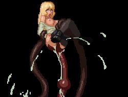 Rule 34 | animated, animated gif, bouncing breasts, breasts, large breasts, lowres, ovipositor, parasite in city, pixel art, sex, tagme, tentacle sex, tentacles