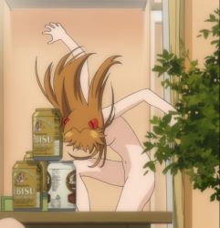 Rule 34 | 00s, 1girl, ass, breasts, censored, convenient censoring, evangelion: 2.0 you can (not) advance, hair censor, hair ornament, hairclip, neon genesis evangelion, nude, orange hair, rebuild of evangelion, screencap, solo focus, souryuu asuka langley