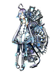 Rule 34 | 1boy, detached sleeves, full body, headphones, male focus, solo, usb, utatane piko, vocaloid, white background
