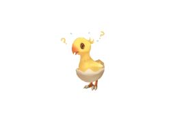 Rule 34 | ?, absurdres, beak, bird, brendals96, brown eyes, chick, chocobo, eggshell, feathers, final fantasy, hatchlings, highres, looking at viewer, simple background, standing, sweat, sweatdrop, tagme, talons, white background, yellow feathers