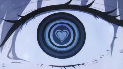 Rule 34 | 1girl, animated, anime screenshot, aura (sousou no frieren), blue eyes, demon girl, eye focus, frieren, heart, heart-shaped pupils, highres, reflection, screencap, sousou no frieren, symbol-shaped pupils, tagme, third-party edit, twintails, video